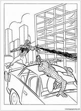 Venom Spiderman Pages Coloring Color Spider Man Superhero Online sketch template