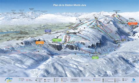 plan des pistes esf ecole du ski francais mijoux la faucille la vattay