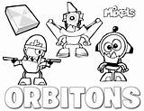 Mixels Coloring Pages Series Tribe Pdf sketch template