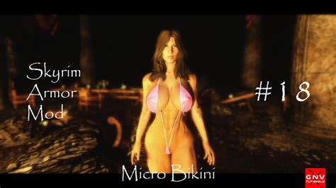 skyrim micro bikini para cbbe bodyslide número 18 [review] youtube
