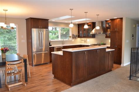 bothell split level home kitchen remodel transitional kitchen seattle  coast  coast