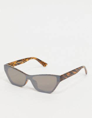 bershka lunettes de soleil yeux de chat  imprime zebre noir asos