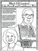 Coloring History Month Pages Printable Leaders sketch template