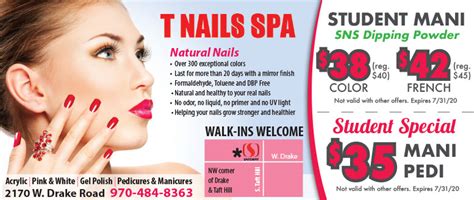 manicure pedicure specials  nails spa coupons  noco hot spots