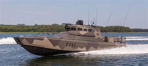 finnish navy  publicly unveiled   jehu class   tonne combatlanding boats