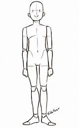 Standing Kibbitzer Draw Patreon Female Corpo sketch template