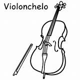 Violonchelo Violonchelos Violoncel Primer Contrabaix sketch template