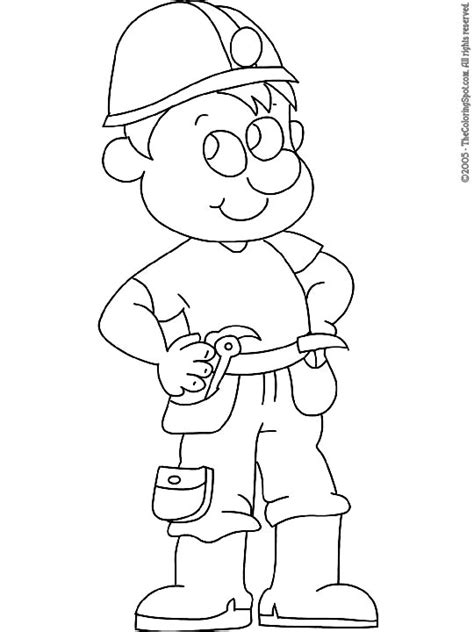 construction worker audio stories  kids  coloring pages