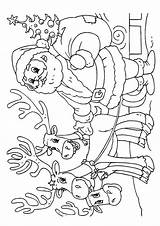 Santa His Claus Coloring Friends Reindeers Pages Printable Categories Reindeer Parentune sketch template