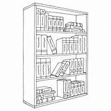 Bookcase sketch template