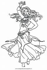 Coloring Pages Dance Belly Dancer Da Dancers Colorare Disegni Printable Irish Colouring Dancing Ventre Danza Adult Ballerina Drawings Just Dress sketch template