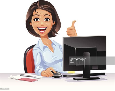 Weibliche Büroangestellter Stock Illustration Getty Images