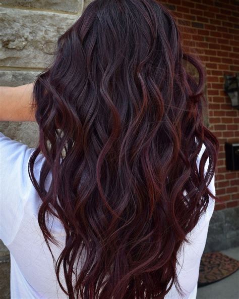 the wine hair color trend is the prettiest way to go purple this fall