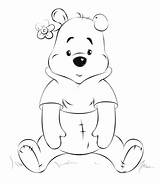 Pooh Winnie Coloring Pages Sitting Drawing Draw Drawings Printable Supercoloring Step Line Version Click Disney Easy Tutorials Designlooter Kids Getdrawings sketch template