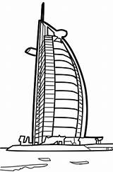 Arab Burj Al Template Sketch sketch template