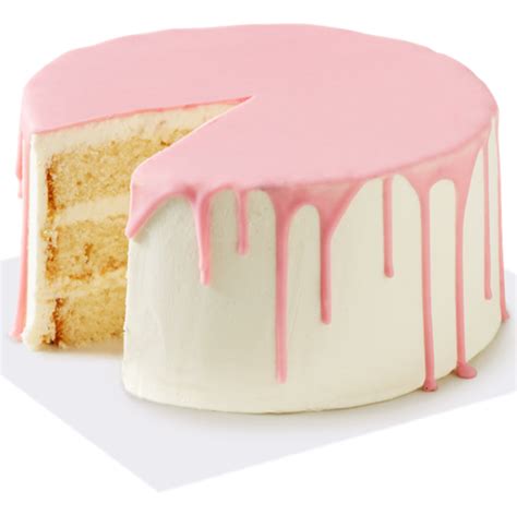 coles vanilla drip cake product   year