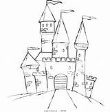 Castle Coloring Pages Kingdom Magic Getcolorings Disneyland Color sketch template