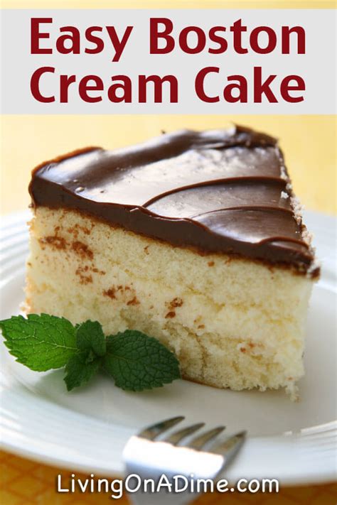 easy boston cream cake recipe