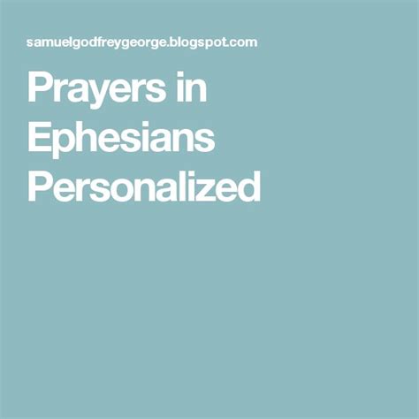 prayers  ephesians personalized prayers personalised ephesians