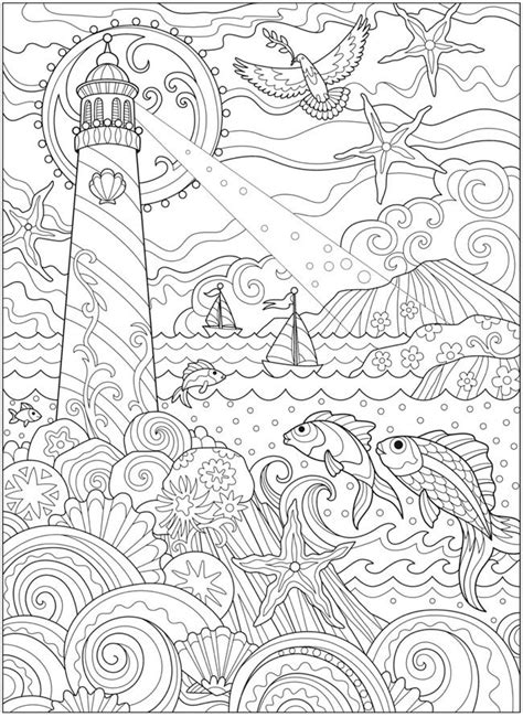 dover publications ch fanciful sea life ocean coloring