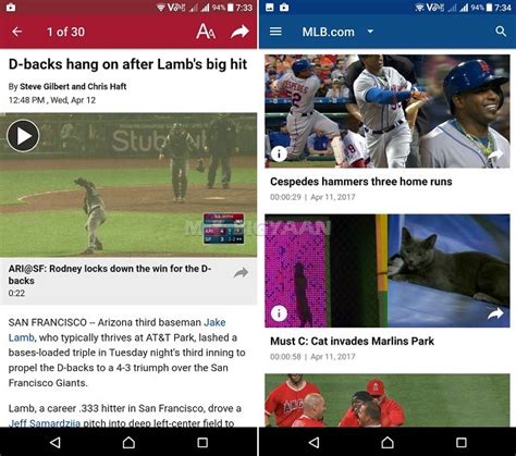mlb baseball game   smartphone android ios guide