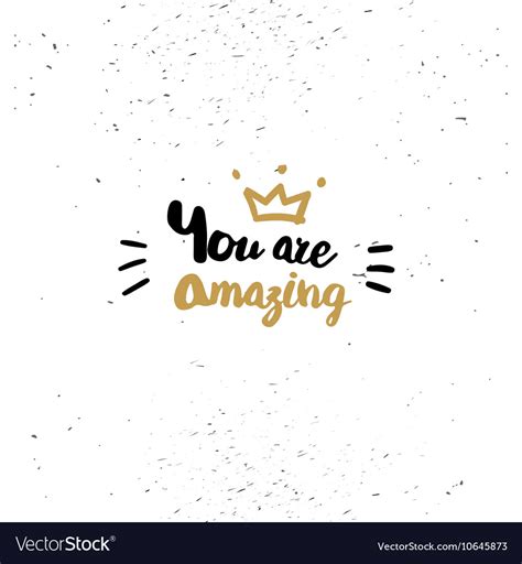 amazing quote royalty  vector image