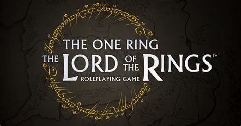 The One Ring The Lord Of The Rings Rpg Is Getting A