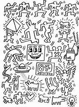 Haring Keith Pop Colorear Arte Relaxar Coloriages Adulti Basquiat Omini Justcolor Malbuch Erwachsene Fur Michel Warhol Adultes Andy Oeuvre Masterpieces sketch template