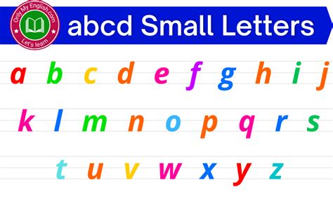 abcd small letters    onlymyenglishcom