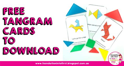 tangram puzzle card  foundation
