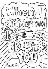 Afraid Psalm Trust Bang Christelijke sketch template