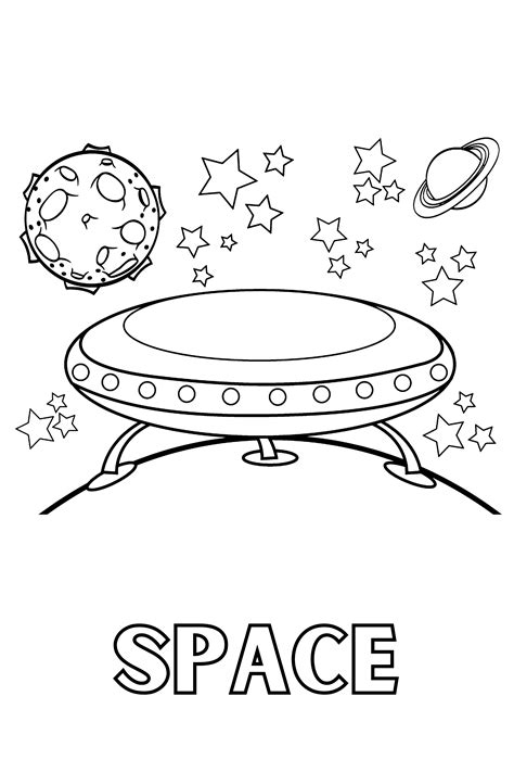 space coloring pages  kids