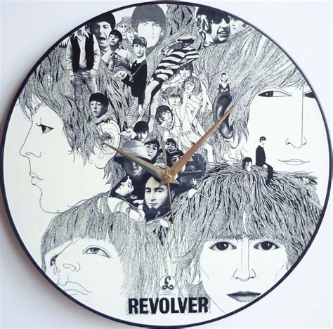 beatles revolver  lp vinyl record wall clocks  records
