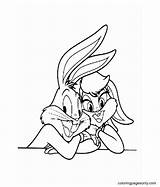 Lola Bugs Looney Tunes sketch template