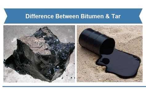 difference  bitumen  tar