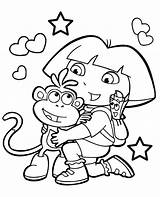 Dora Boots Coloring Colouring sketch template