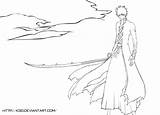 Ichigo Bleach Bankai Kurosaki Hollow Sketchite sketch template