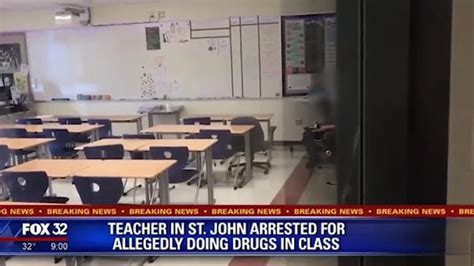 teacher arrested after allegedly being caught using drugs