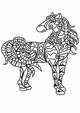 Mozaiek Paarden Stemmen sketch template