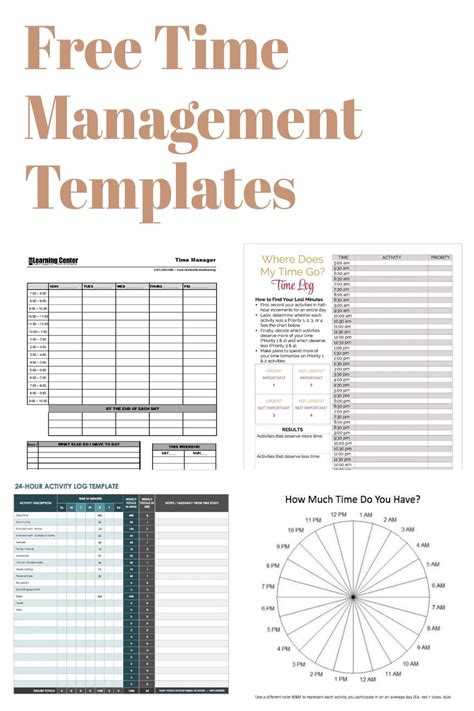 time management worksheets