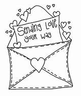 Envelope Valentines Envelopes Cre8tive Digi sketch template