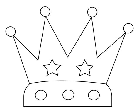 crown coloring page  print simple  easy pictures  coloring