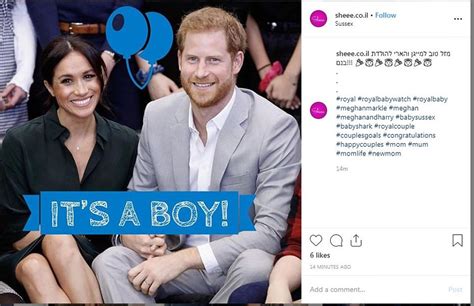 harry  meghans royal baby announcement  instagram