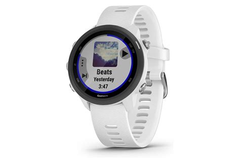 Garmin Forerunner 245 Music Gps Watch White With White Coloured Band