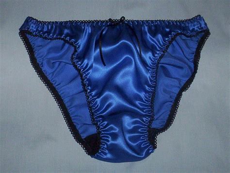 royal blue pure silk satin panties etsy