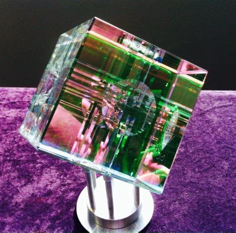 Sculpture Chroma Cube Glass Scuplture By Jack Storms Jack Storms