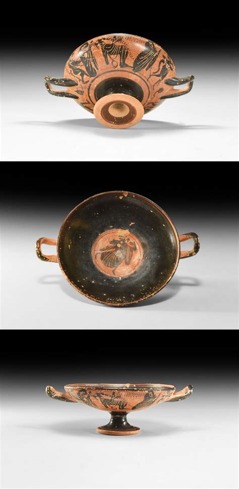 Sold Price Attic Black Figure Kylix With Dionysiac Procession May 2
