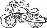 Dibujos Motocicleta Animados Descripción sketch template