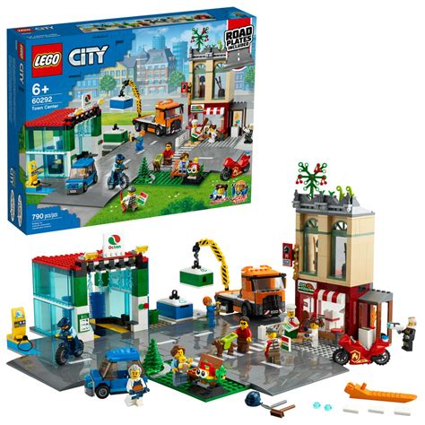 lego city town center  cool building toy  kids  pieces