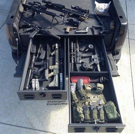 tactical truck bead set  tactical truck truck bed storage guns